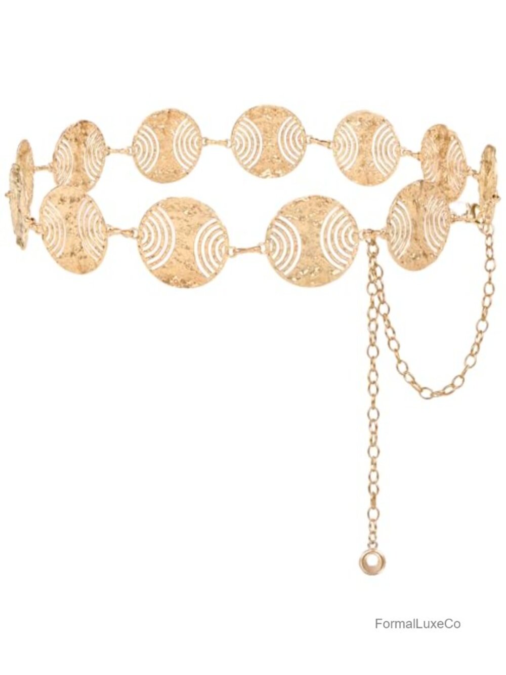 Gold Waist Chain Belt Women Boho Cowgirl Belly Chain Metal Alloy